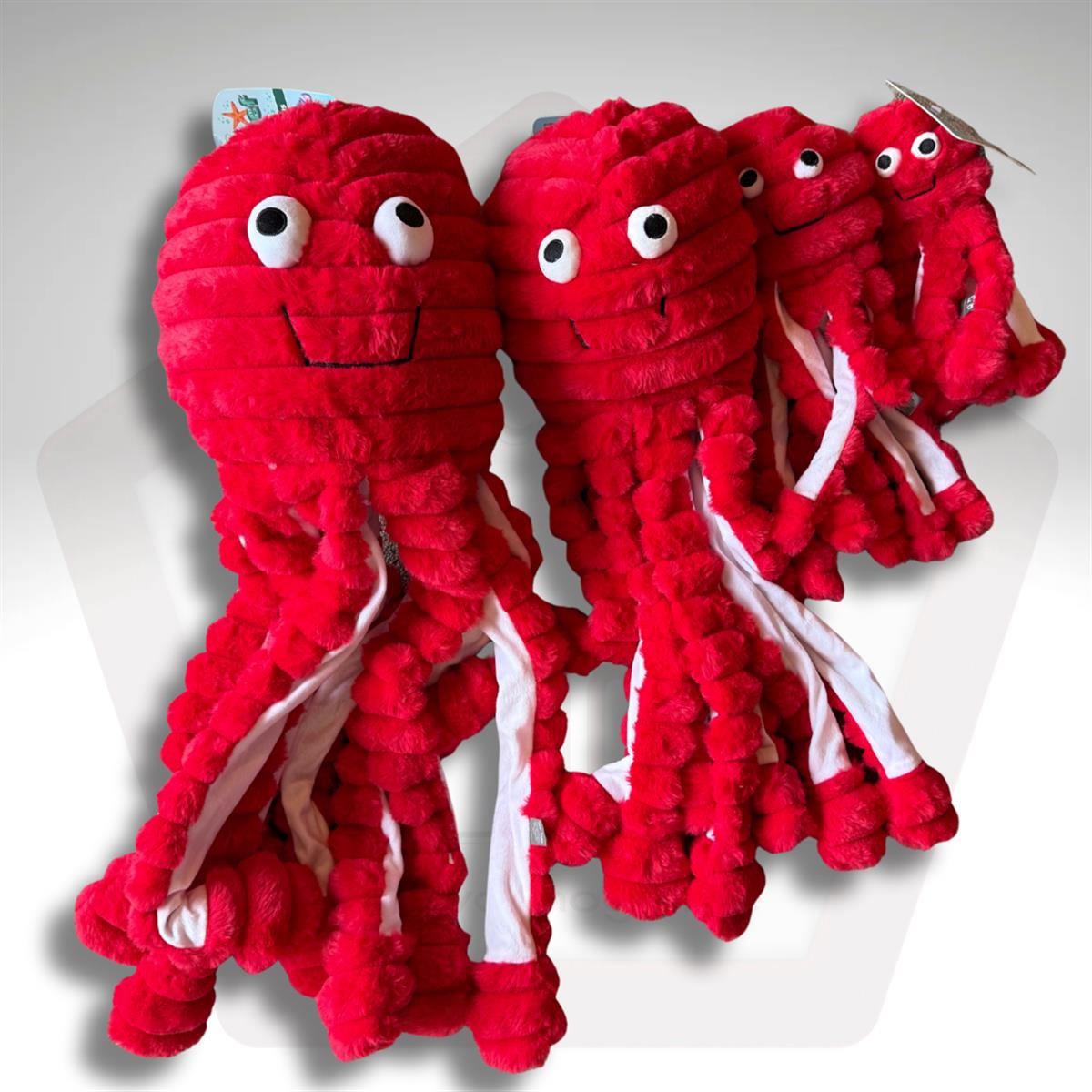 Gor Octopus Baby S Rood 25cm